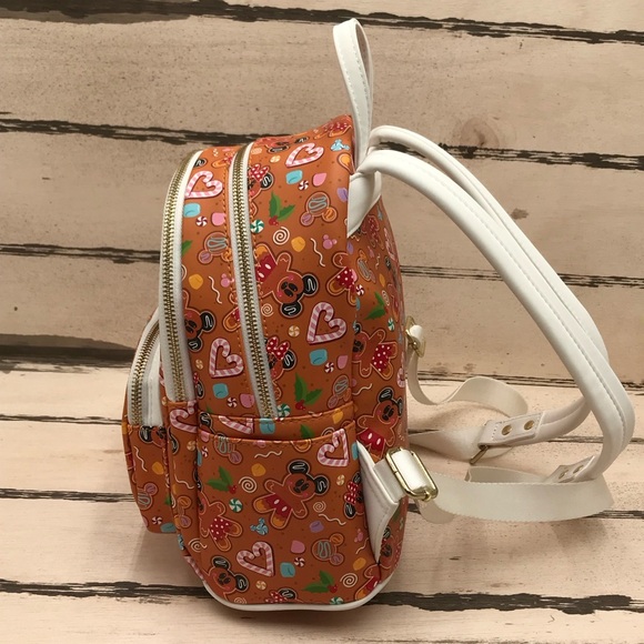 Disney LoungeFly Ginger Bread Backpack & Wallet - Picture 4 of 14